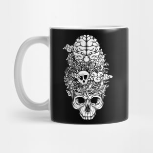 Brain Doodle BW Mug